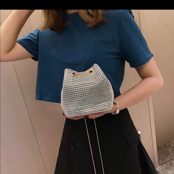 Handbags - Small black or silver bag purse